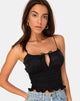 Immagine di Gemala Top in Satin Rose Nero