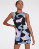 immagine di Genul Mini Dress in viola astratto