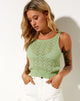 Immagine di Gera Top in Crochet Pointelle Verde