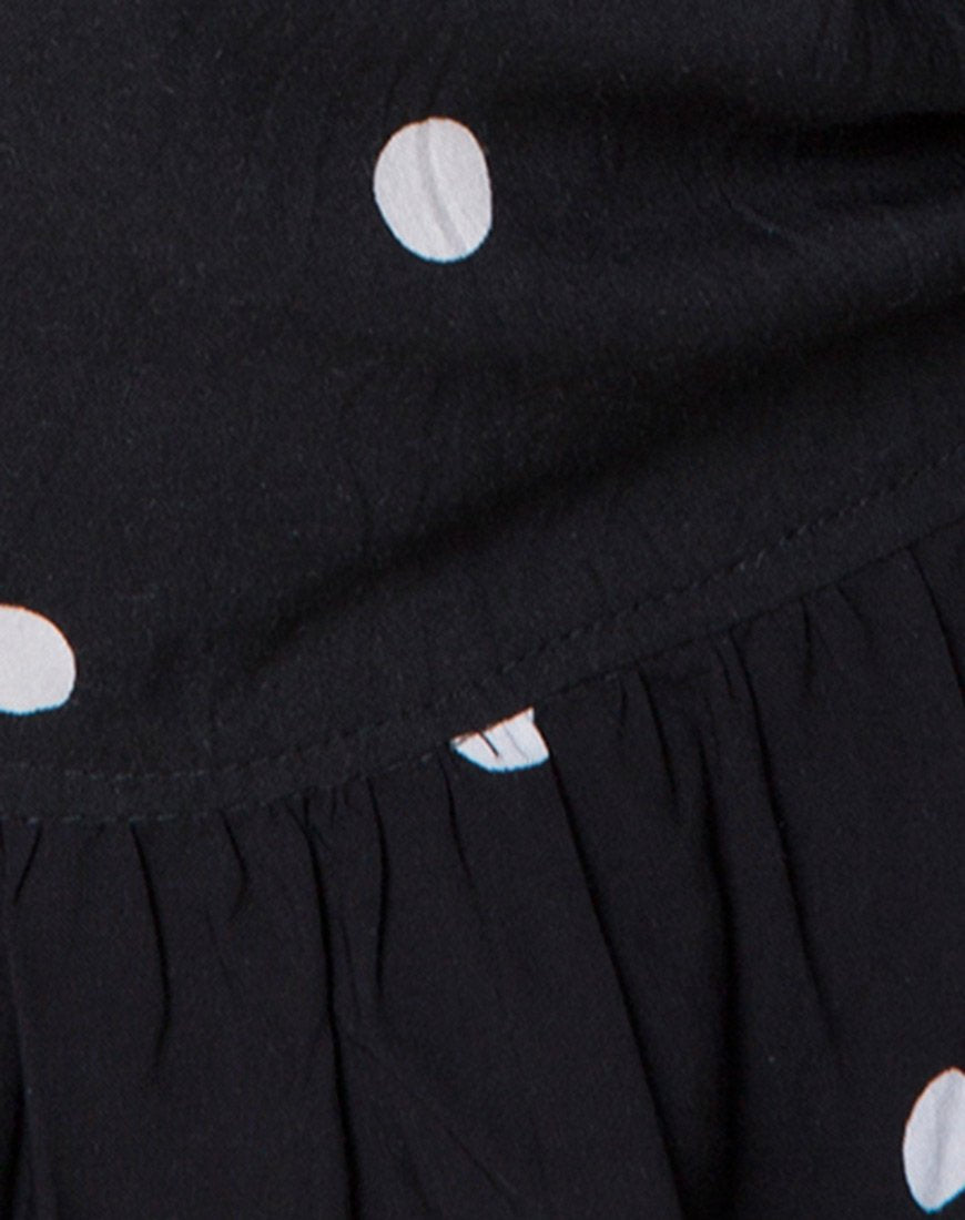 Immagine di Giam Top in Polkadot bianco e nero