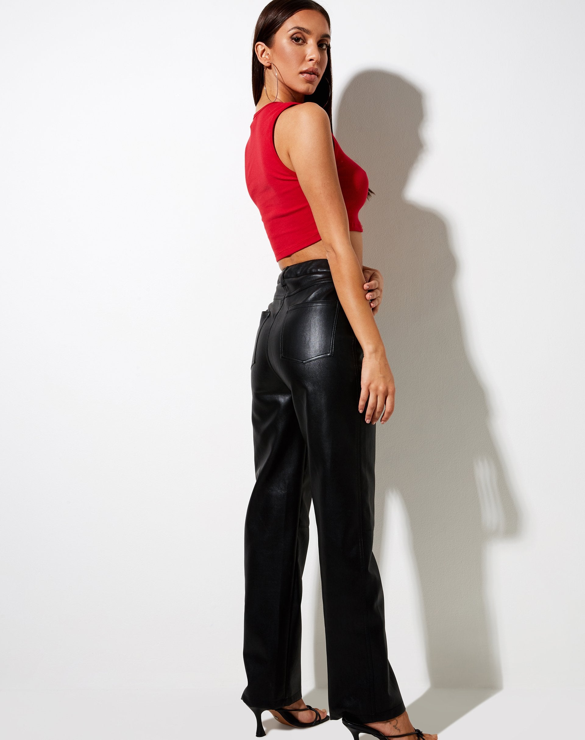 Immagine di Gimon Crop Top in rosso corsa Angelo Embro