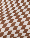 Diagonal Checker Tan e Ivory