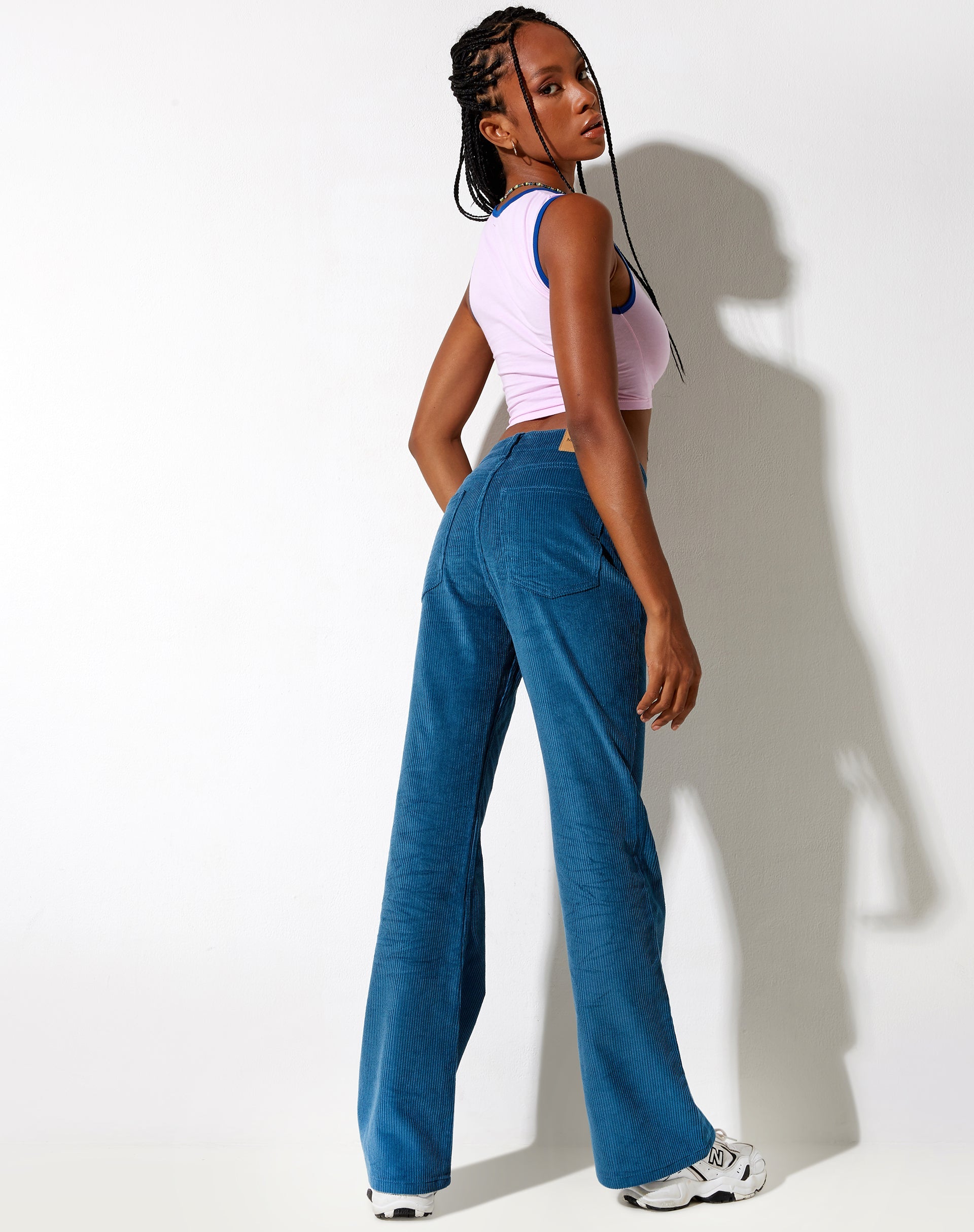 Immagine di Gimon Crop Top in Rosa Legare Blu Cant Relate