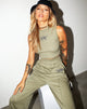 Immagine di Gimon Crop Top in Rib Grey Sage Angelo Embro