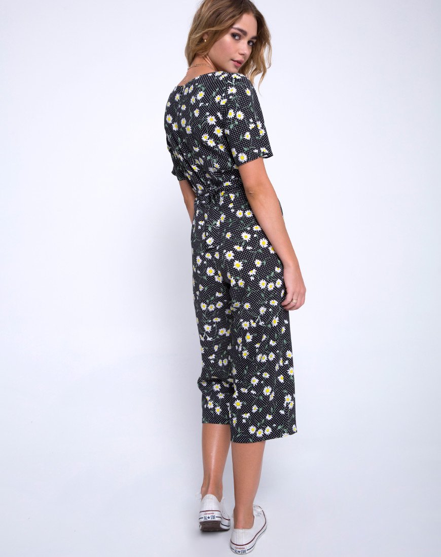 Immagine di Giotto Jumpsuit in Polka Daisy Nero
