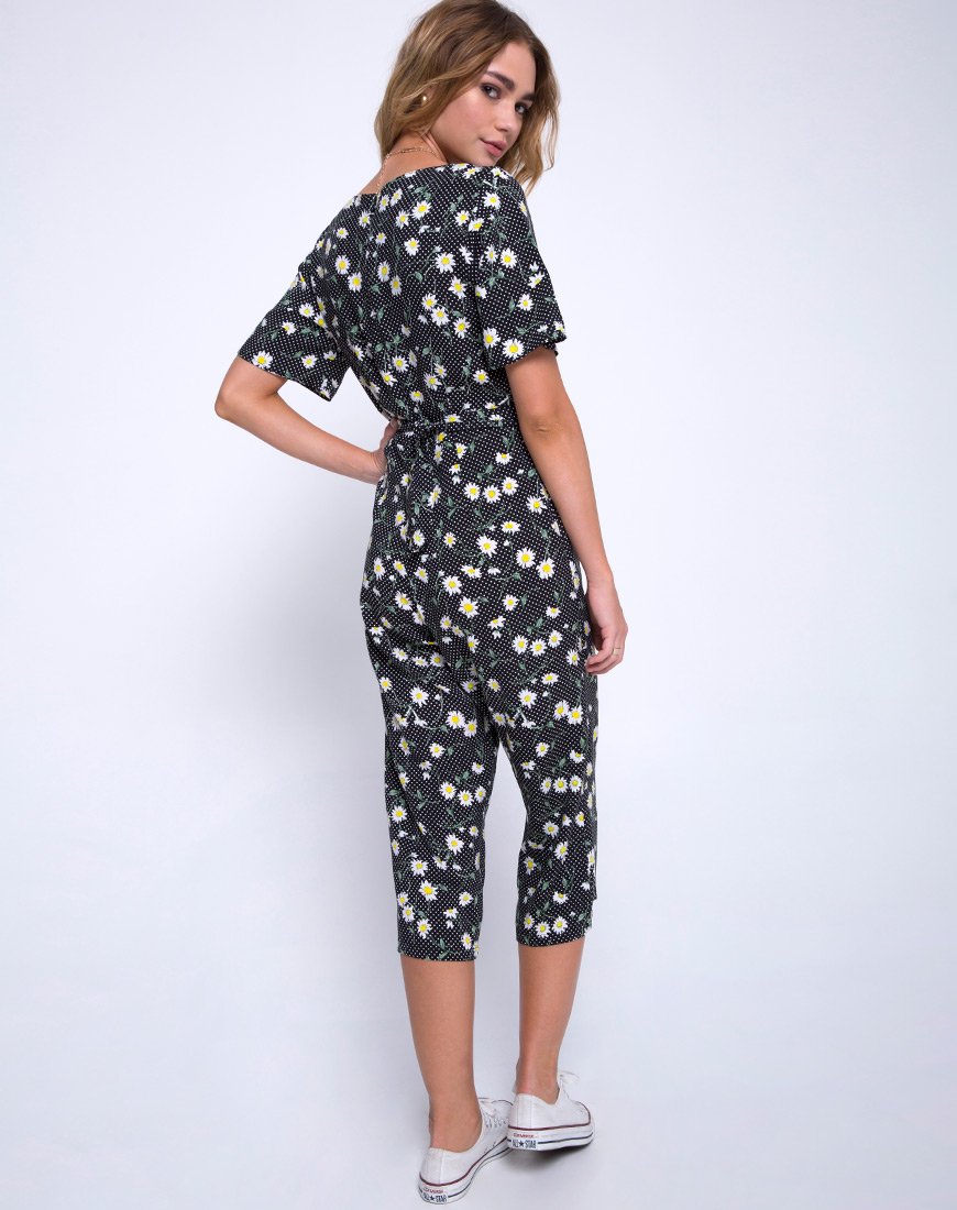 Immagine di Giotto Jumpsuit in Polka Daisy Nero
