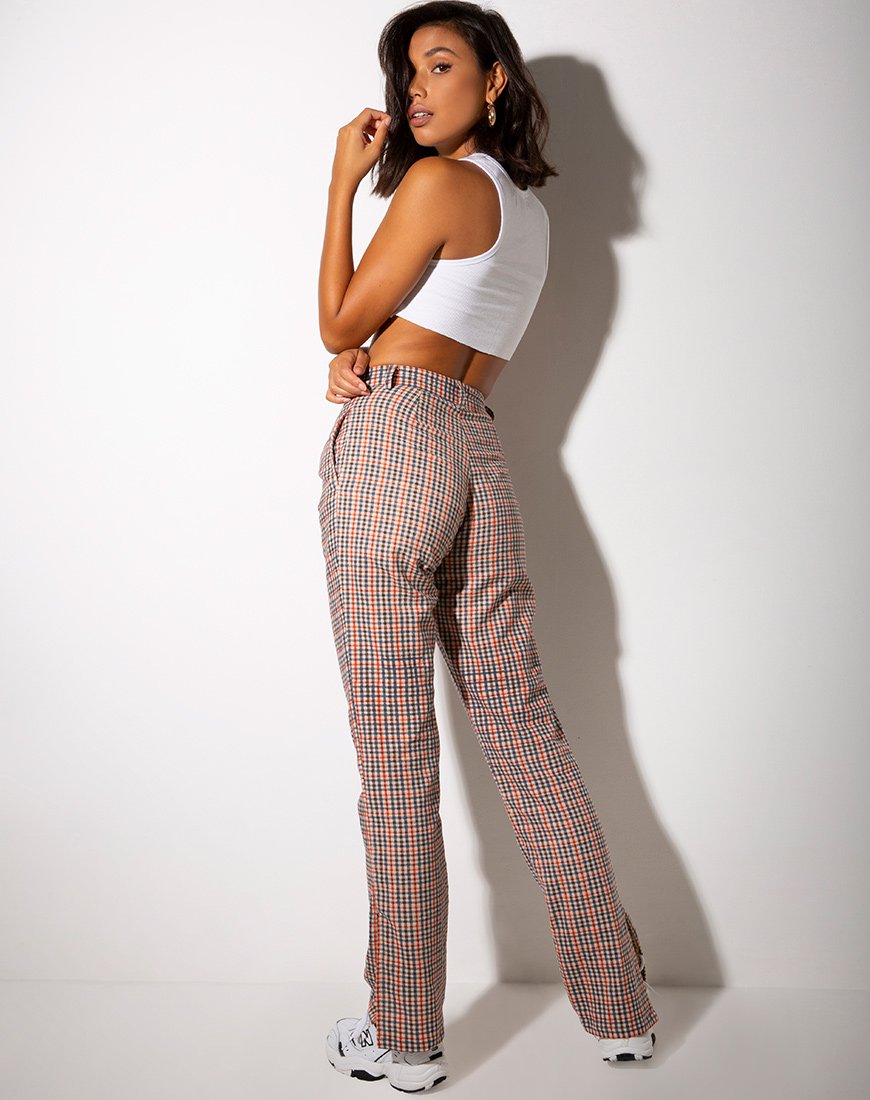 Immagine di Gira Split Hem Trousers in Country Check
