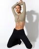 immagine di Gisy Crop Top in lycra London Fog