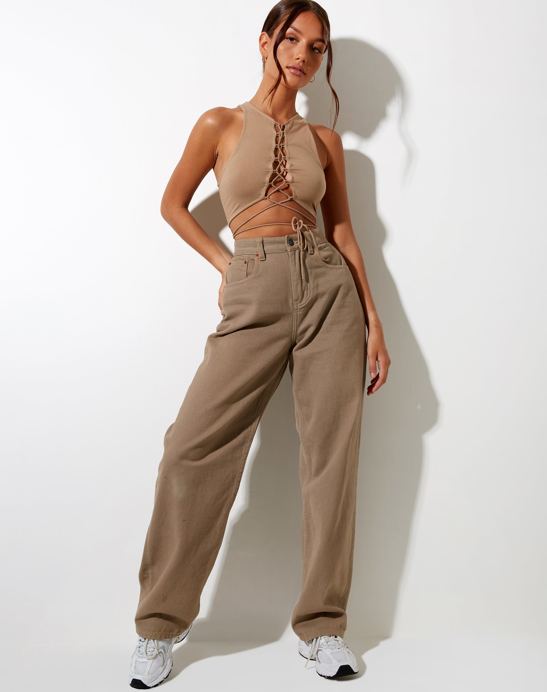 Immagine di Giwta Crop Top in Biscotto