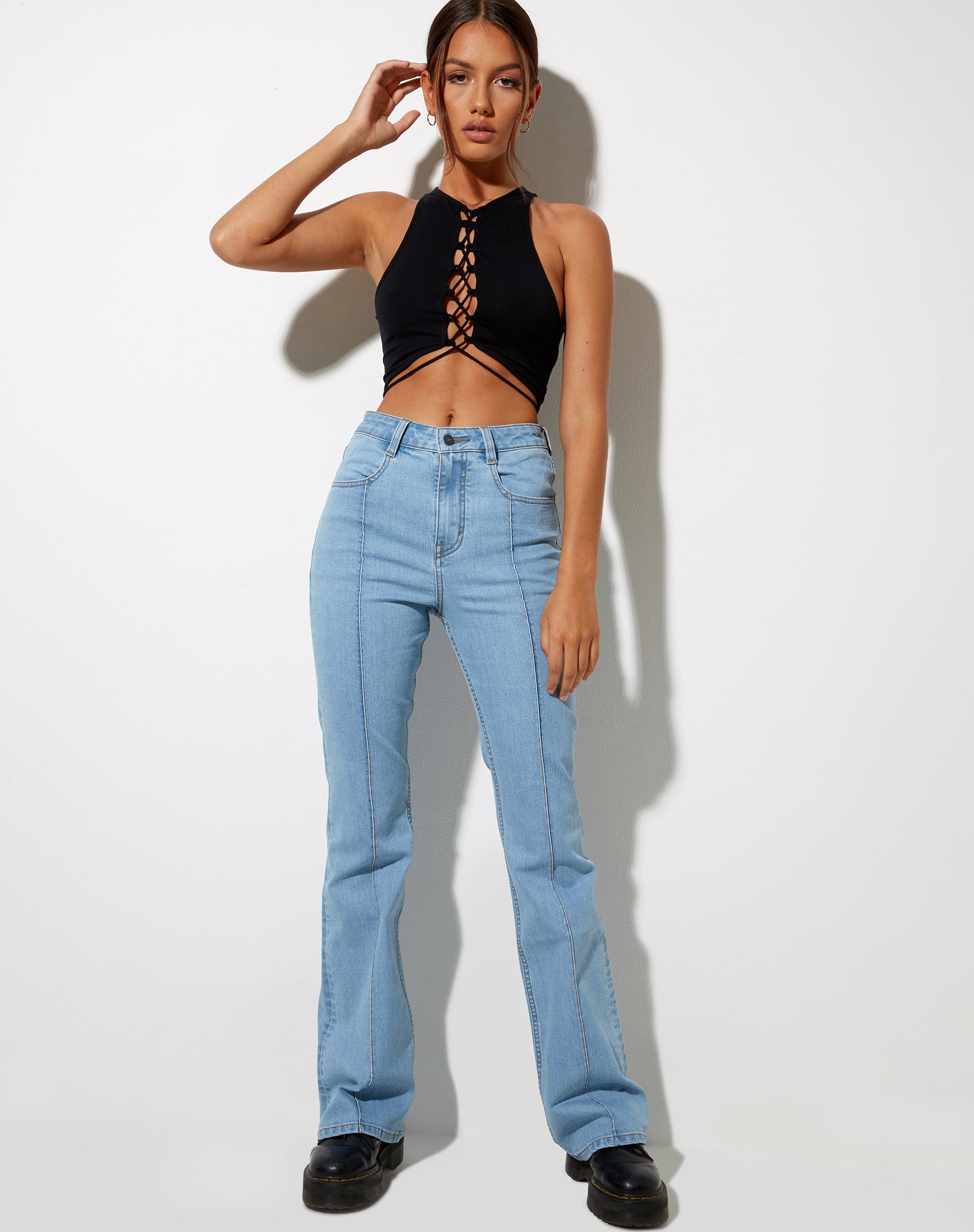 Immagine di Giwta Crop Top in nero