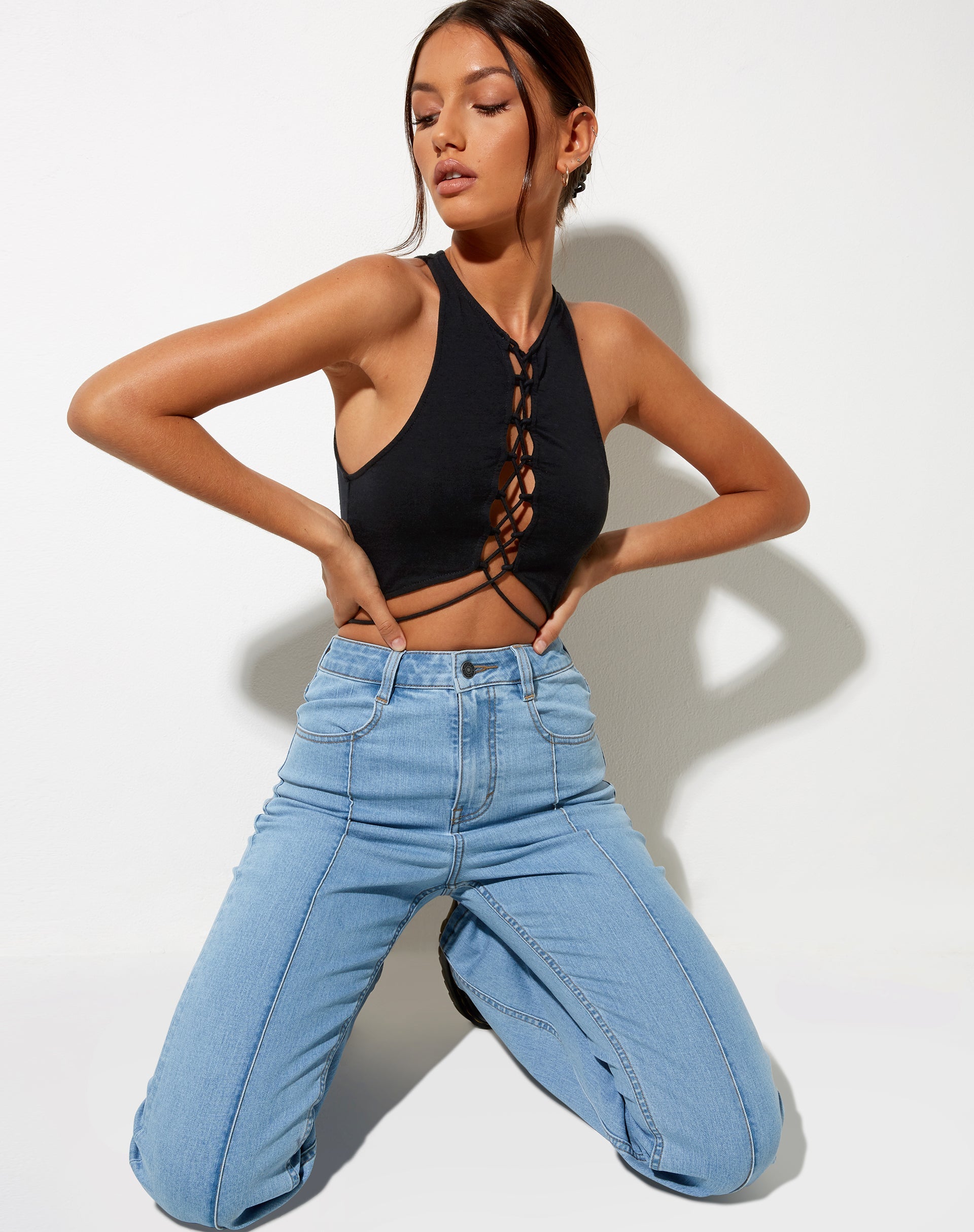 Immagine di Giwta Crop Top in nero