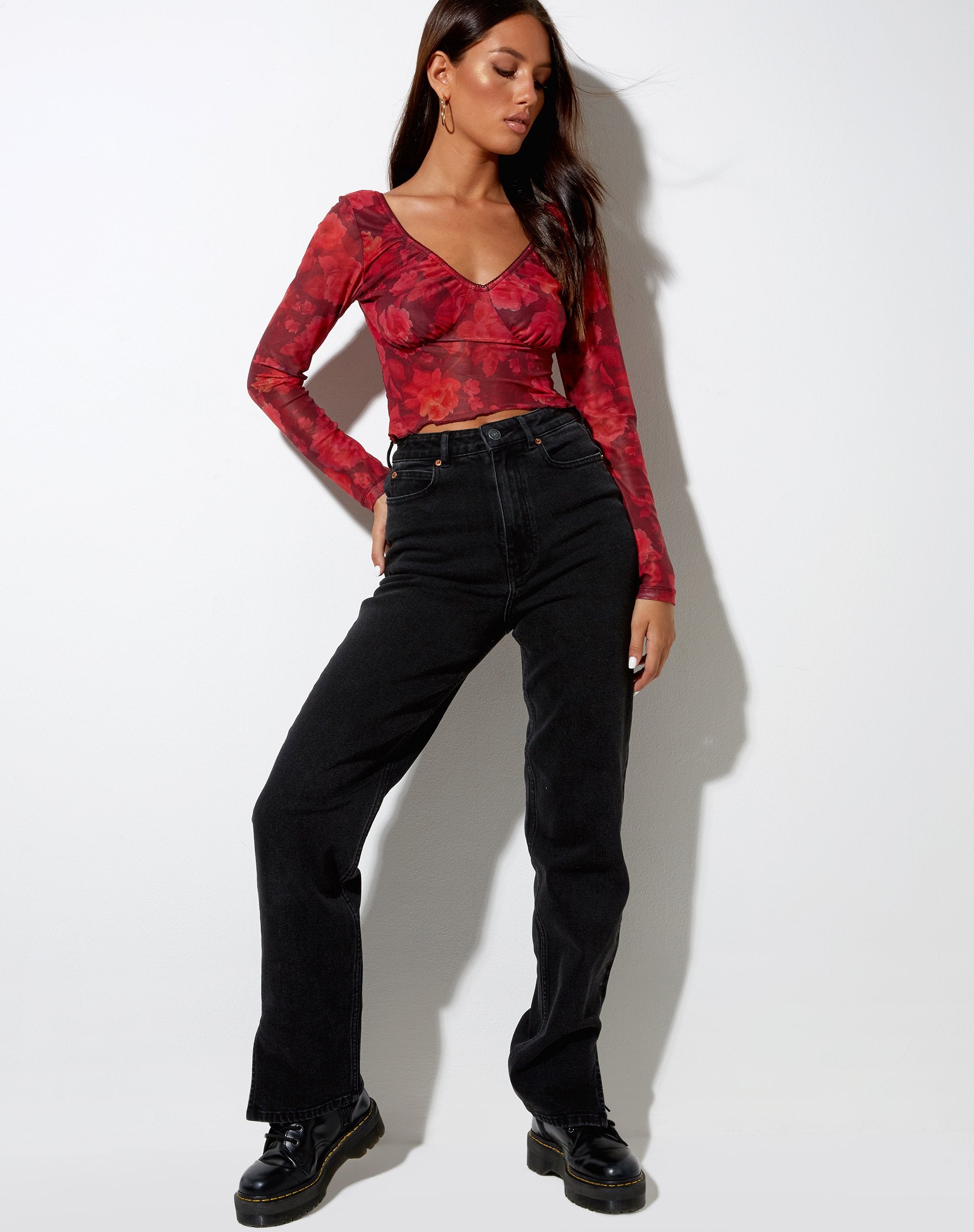 Immagine di Glaster Crop Top in Rough Rose