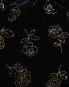 Timbro a rosa nero e oro