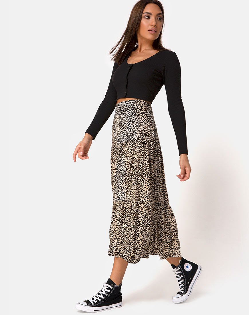 Immagine di Gleas Gonna in Rar Leopard Brown