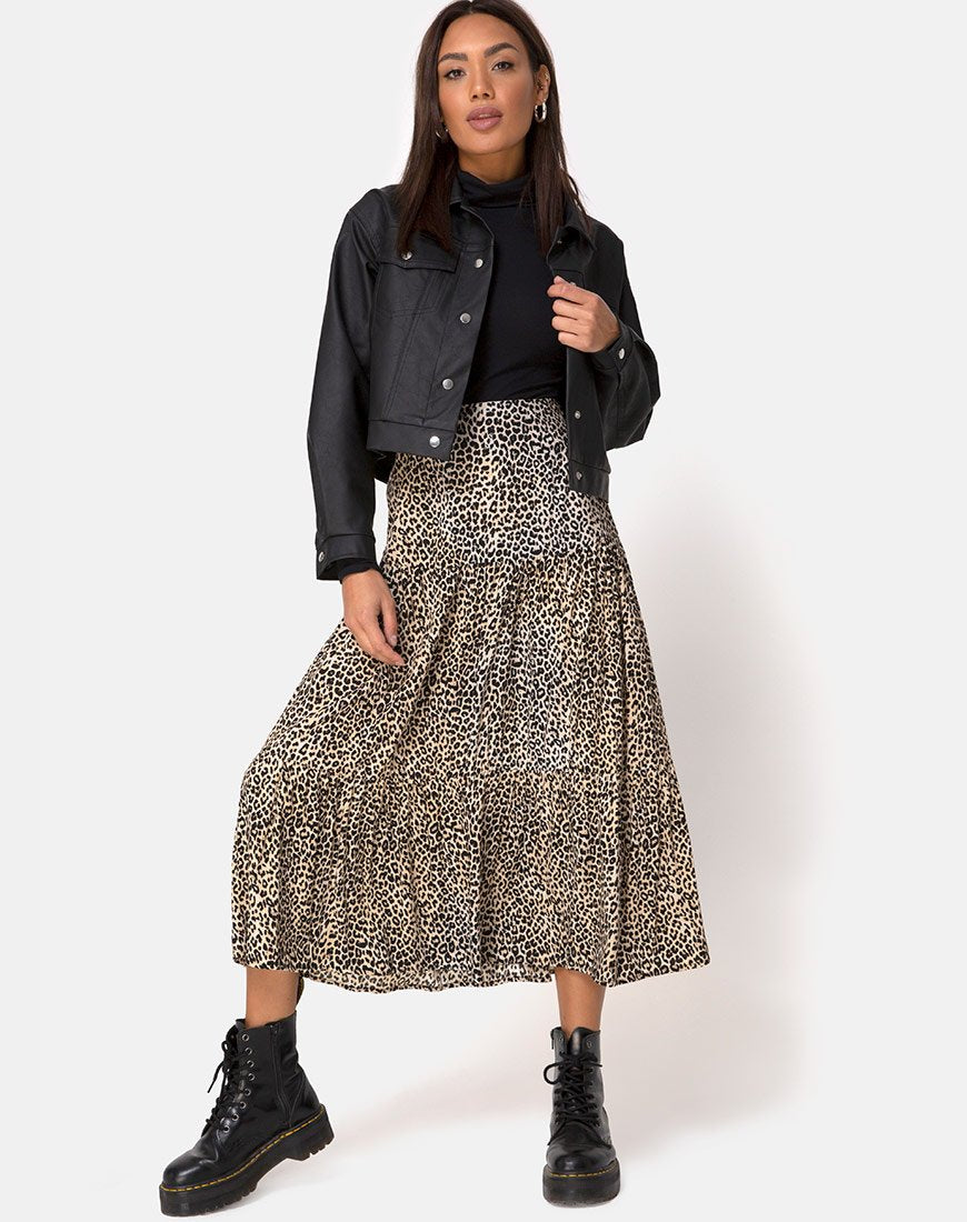 Immagine di Gleas Gonna in Rar Leopard Brown
