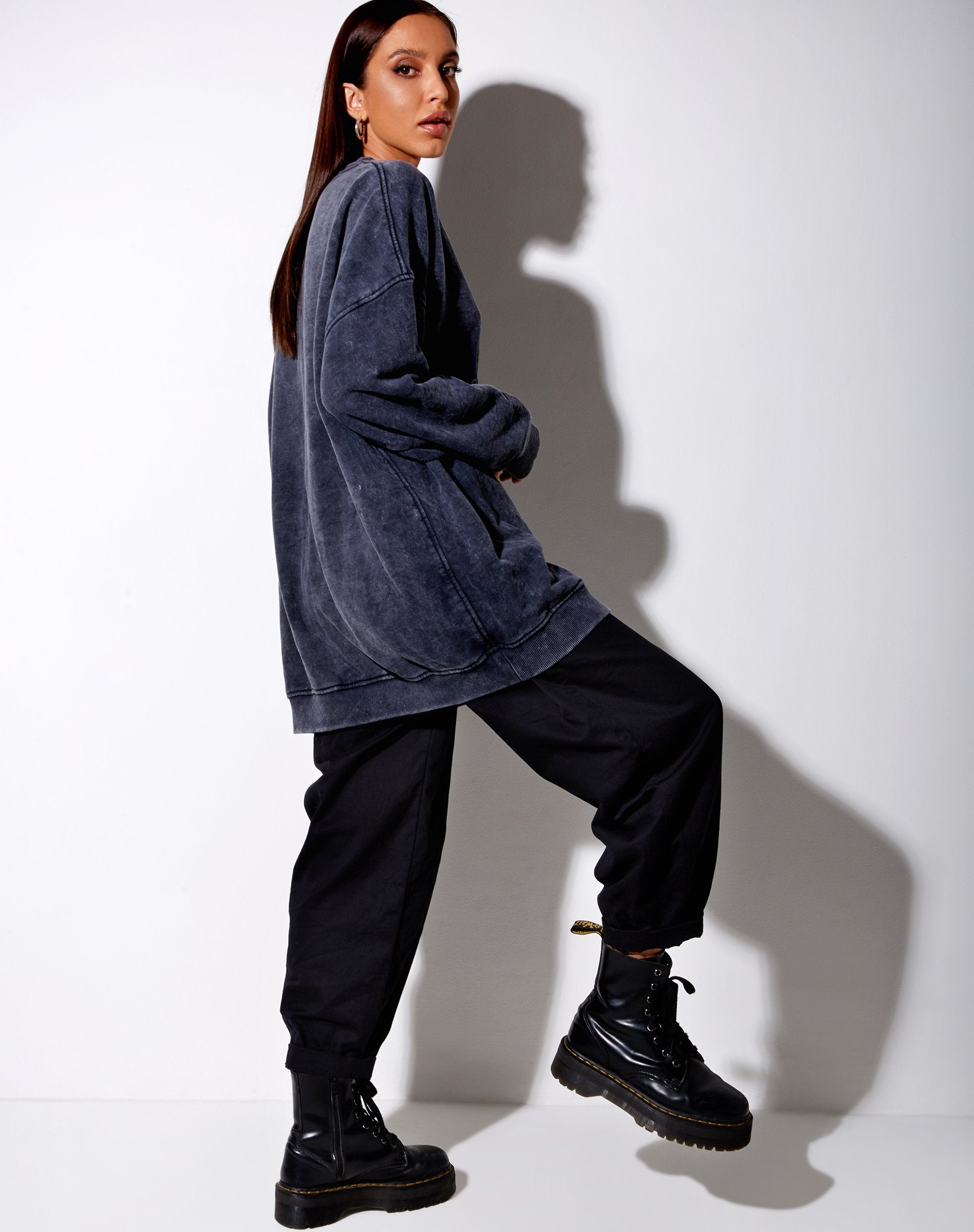 Immagine di Glo Felpa in Black Wash Dragon