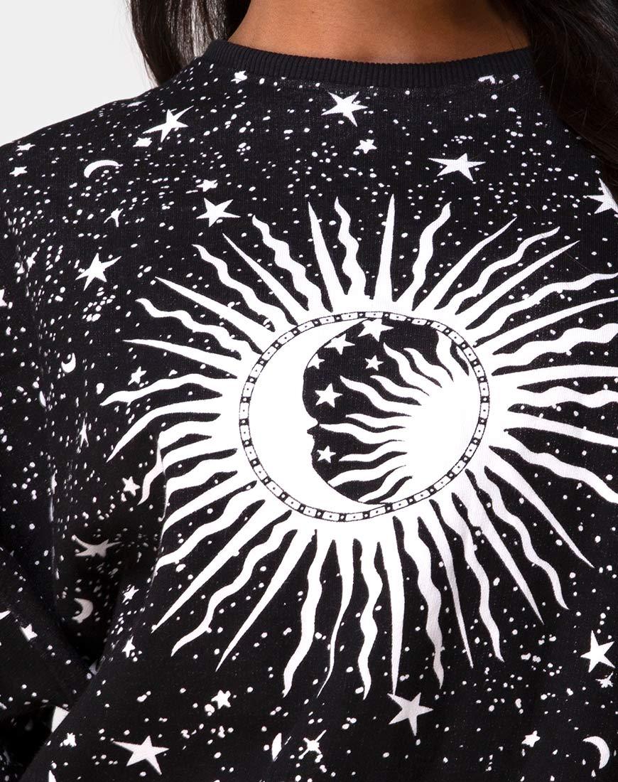 Immagine di Shine Felpa in nero Cosmos