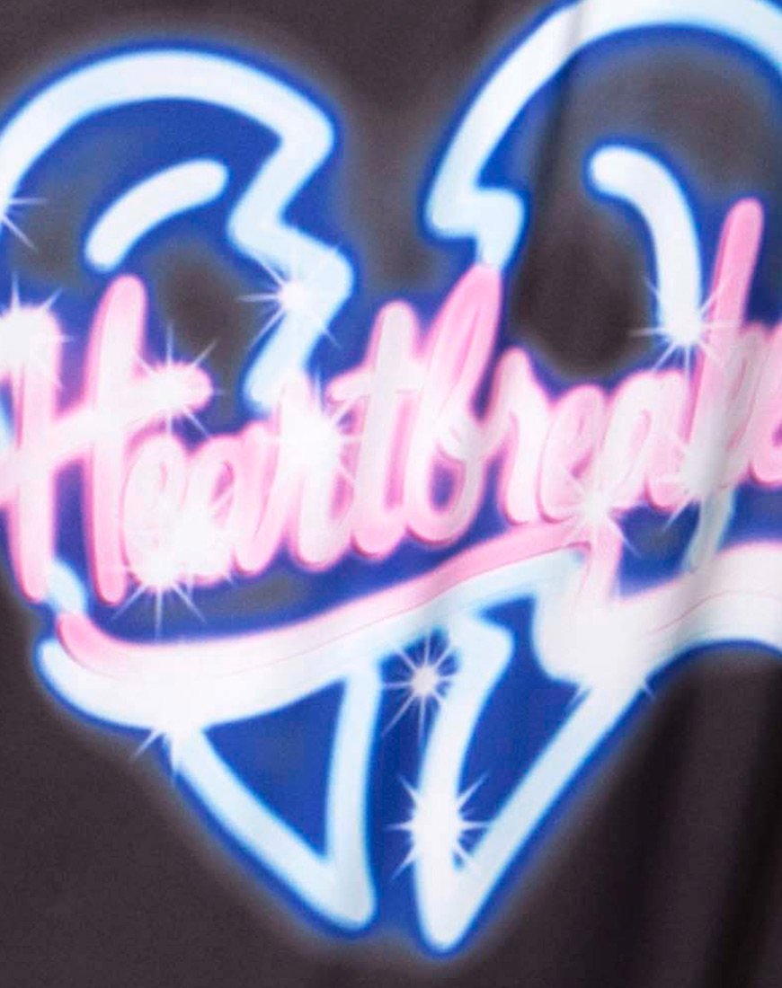 Immagine del costume da bagno Goddess in nero Heart Breaker