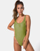 Immagine di Goddess Costume da bagno a righe sottili nero Citrino