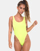 Immagine di Goddess Costume da bagno in 80s Crinkle Sour Lime