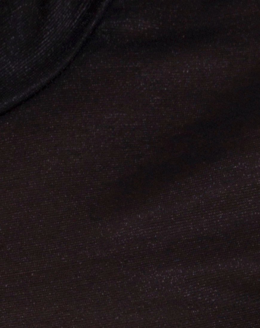 Immagine di Gola Top in maglia trasparente nero