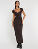 immagine di Grace Maxi Dress in Rosa Scuro Rosa Nero