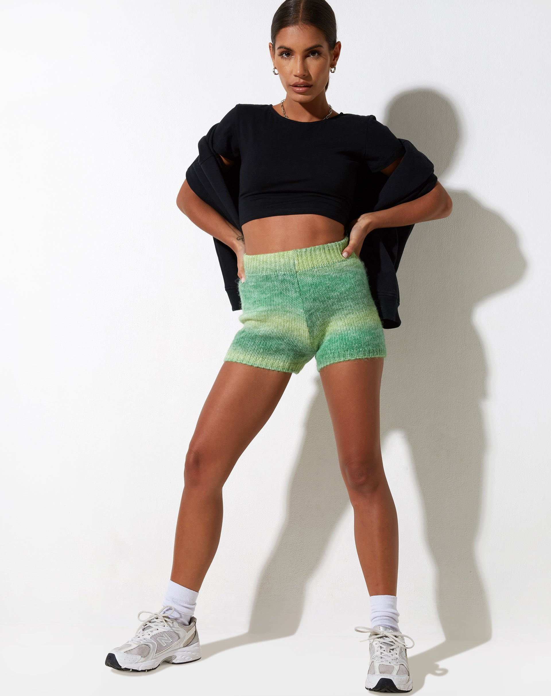 immagine di Gramma Short in lana verde