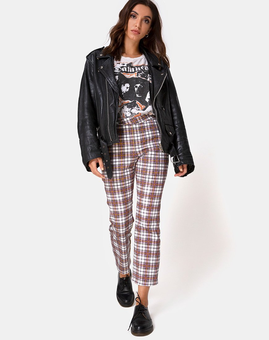 Immagine dei pantaloni Grava in Grunge Check Viola