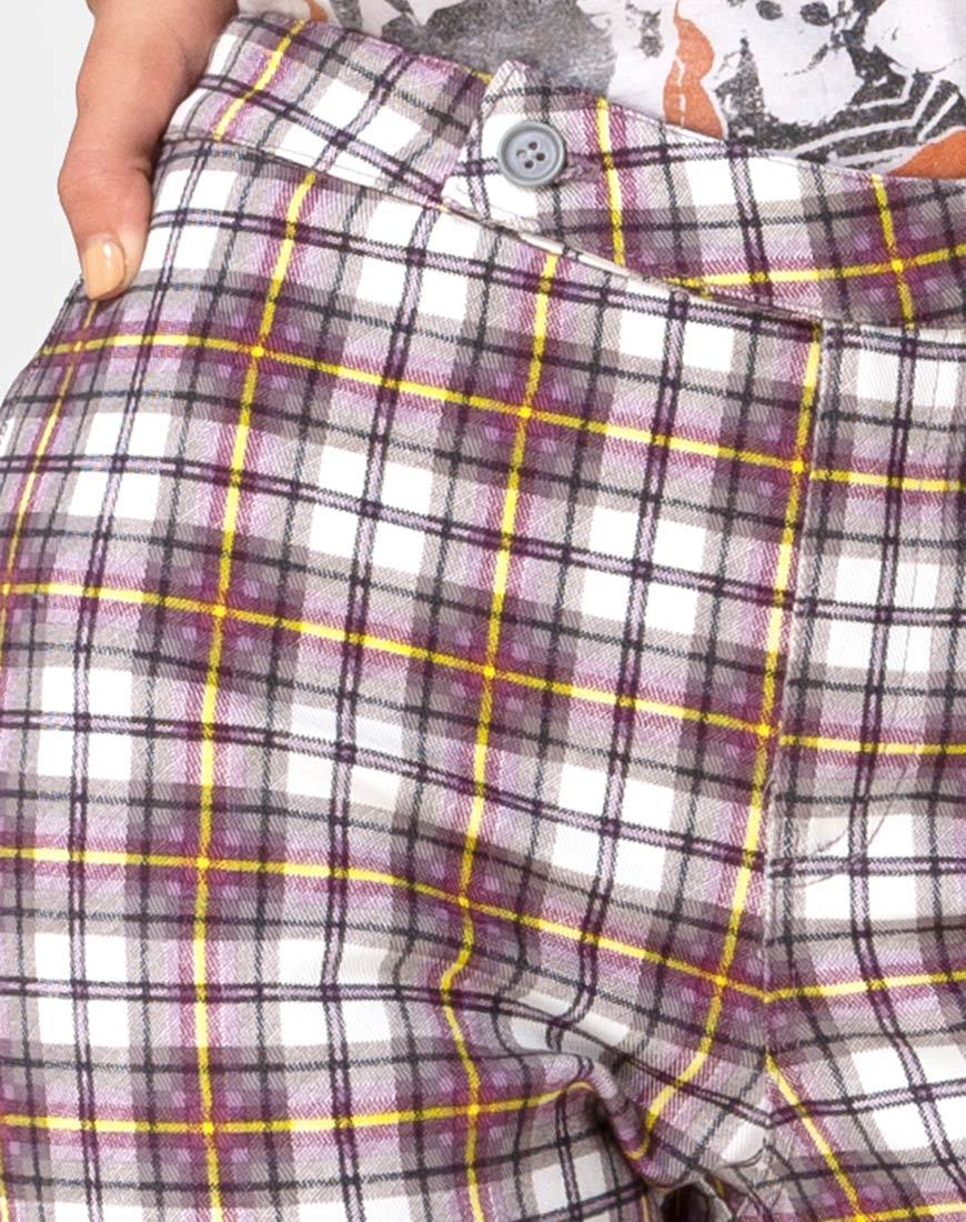 Immagine dei pantaloni Grava in Grunge Check Viola