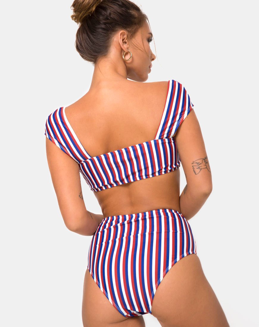 Top bikini Grifin a tre strisce