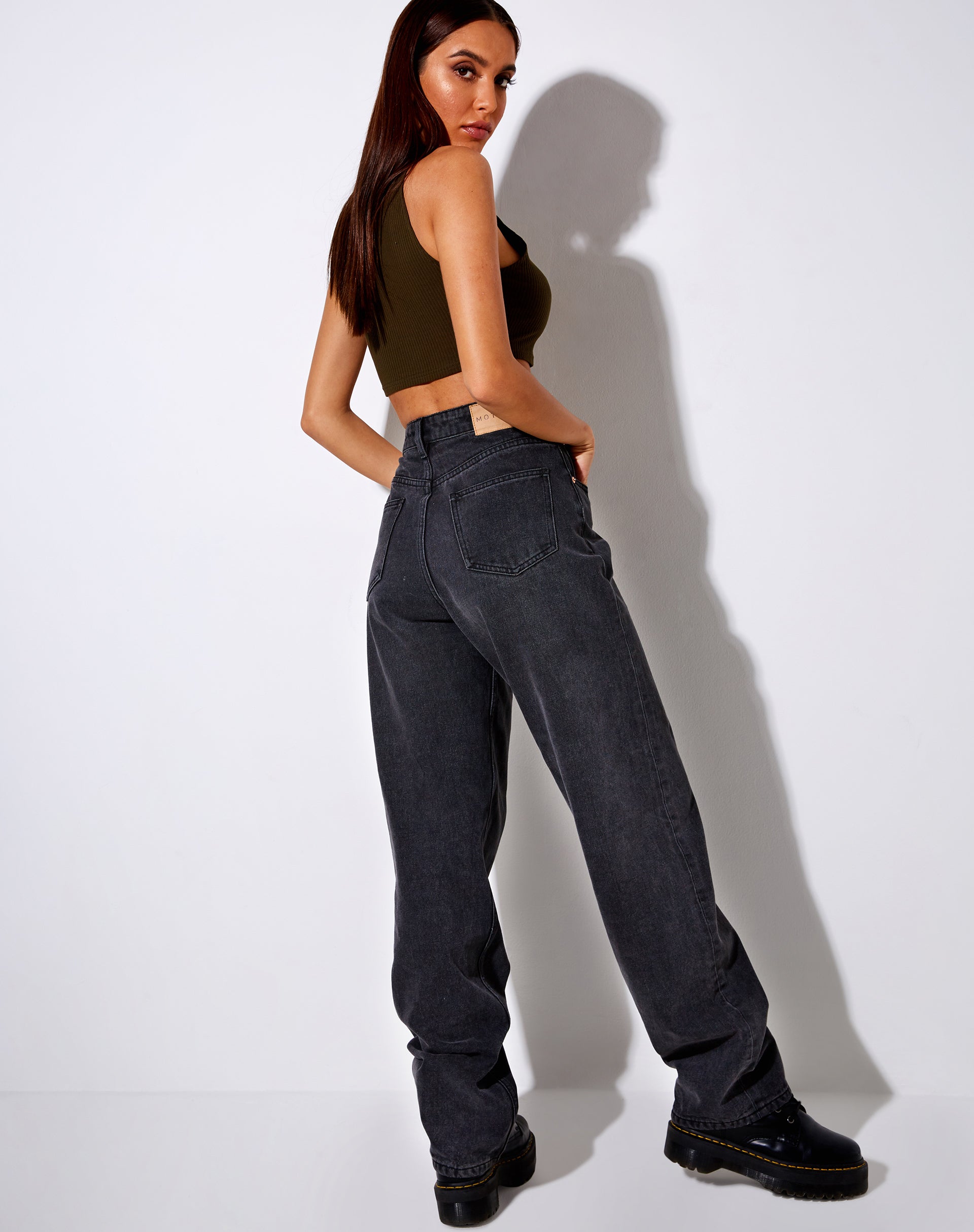 Immagine di Guaco Crop Top in Rib Khaki