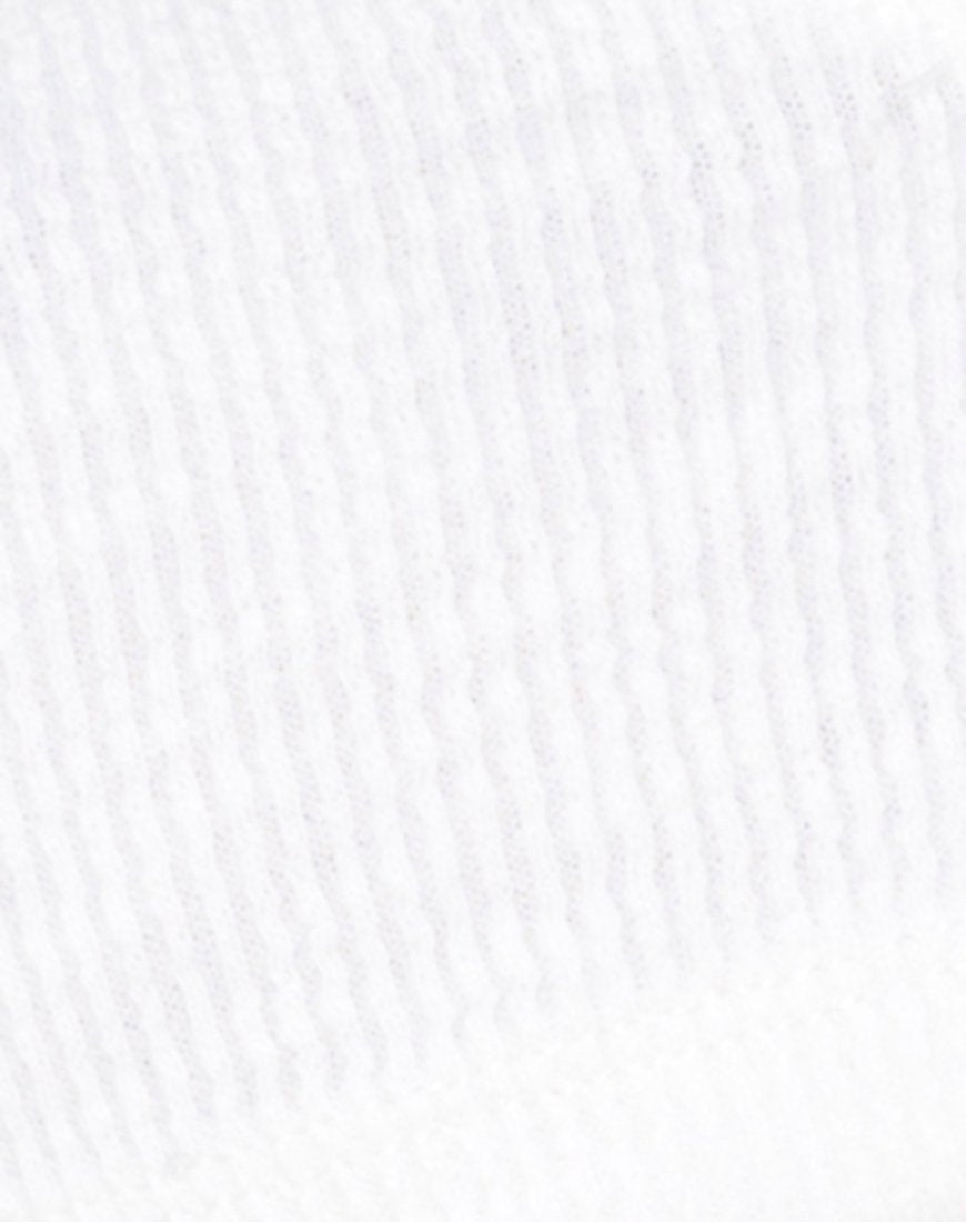 Immagine di Guan Crop Top a costine Avorio
