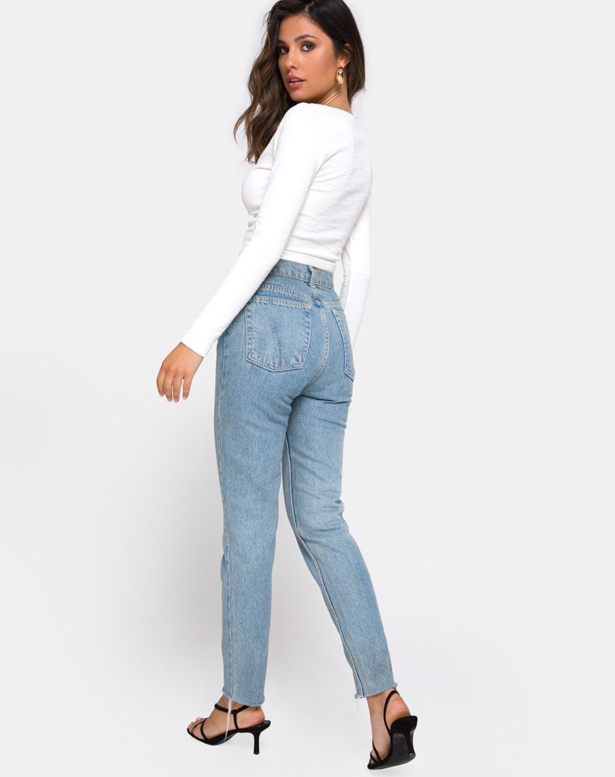 Immagine di Guanelle Top in Rib White