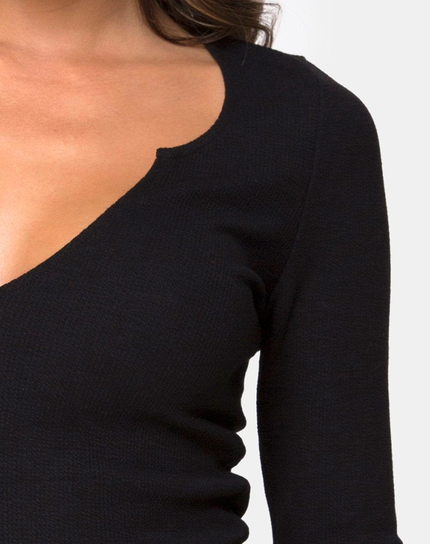 Immagine di Guanelle Top in Rib Black