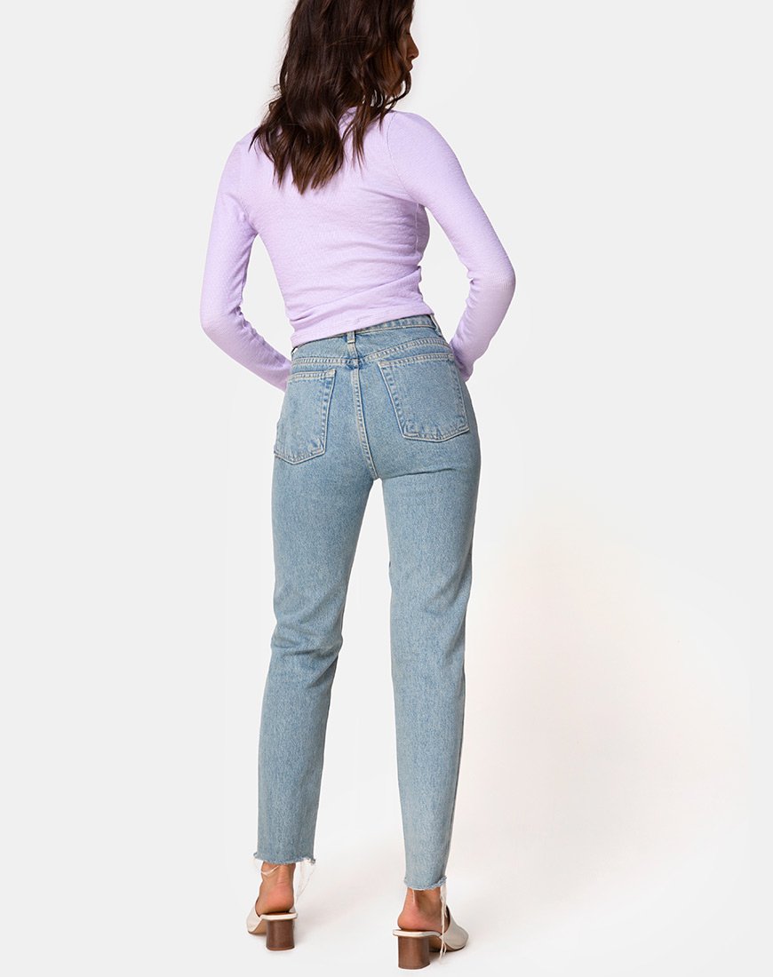 Immagine di Guanelle Top in Rib Lilac