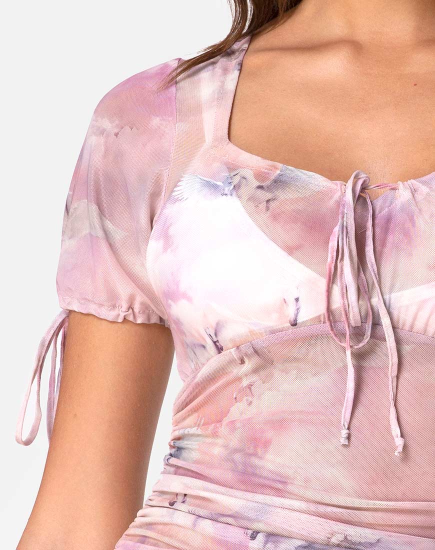 Immagine dell'abito Guenetta in maglia rosa pegasus