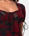Romantico gregge di rose rosse