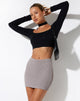 IMMAGINE DI Guida Mini Skirt in Jaquard Rib Tan