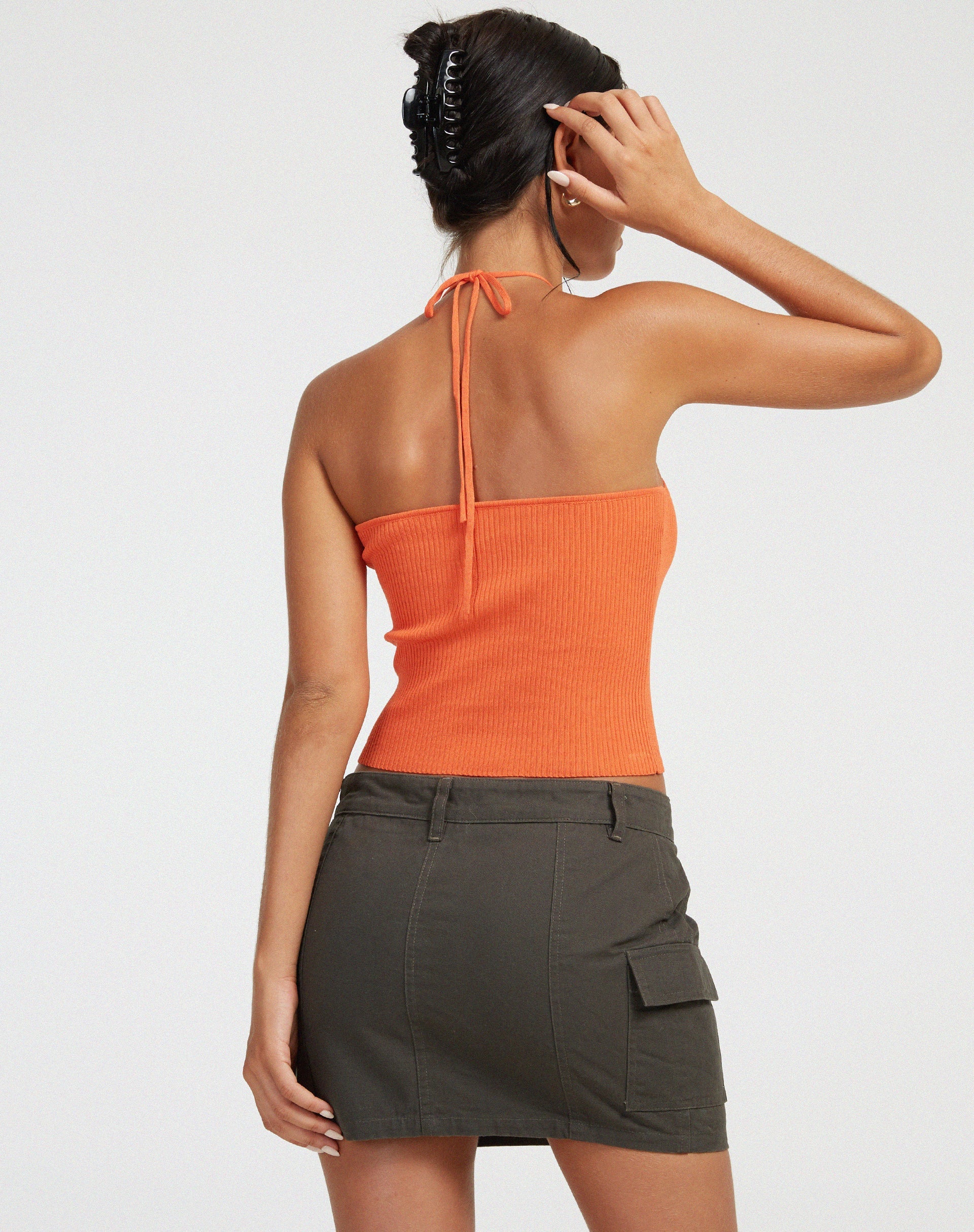 immagine di Gunmo Crop Top in arancione