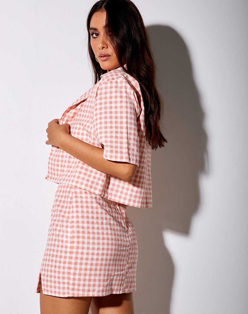 Immagine della camicia Hadys in rosa check