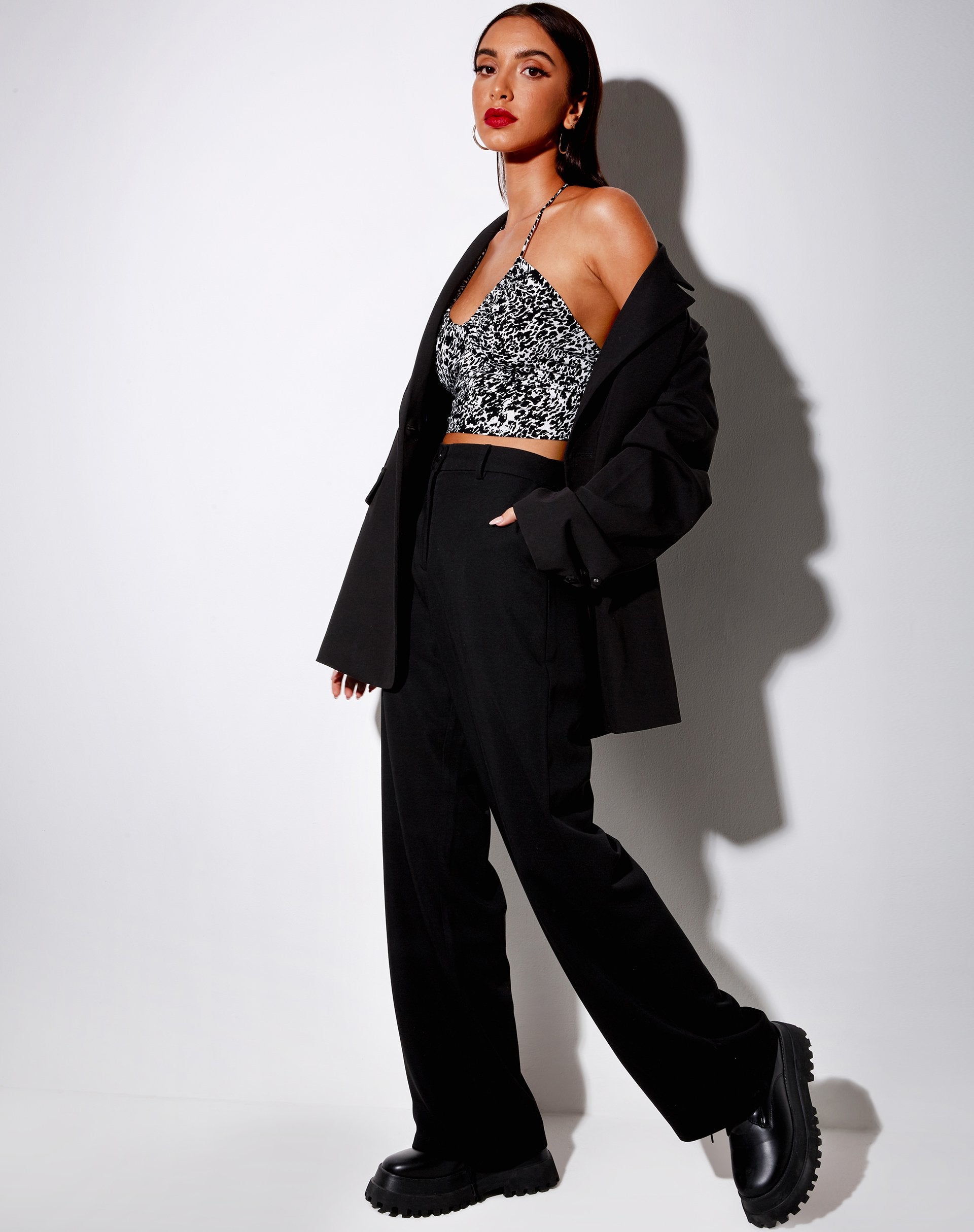 Immagine di Haltri Crop Top in animali astratti