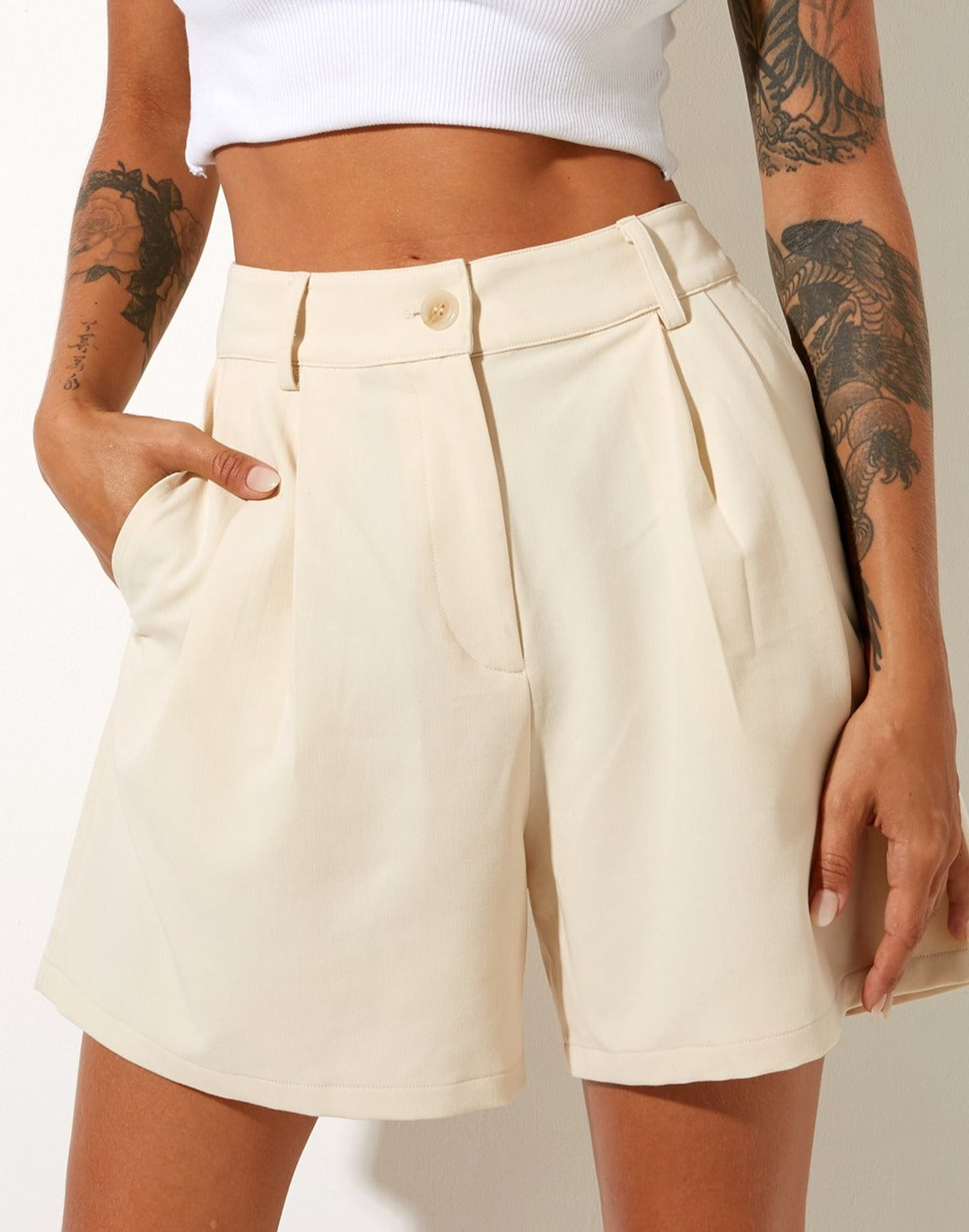 Immagine di Hamo Tailored Short in Cream