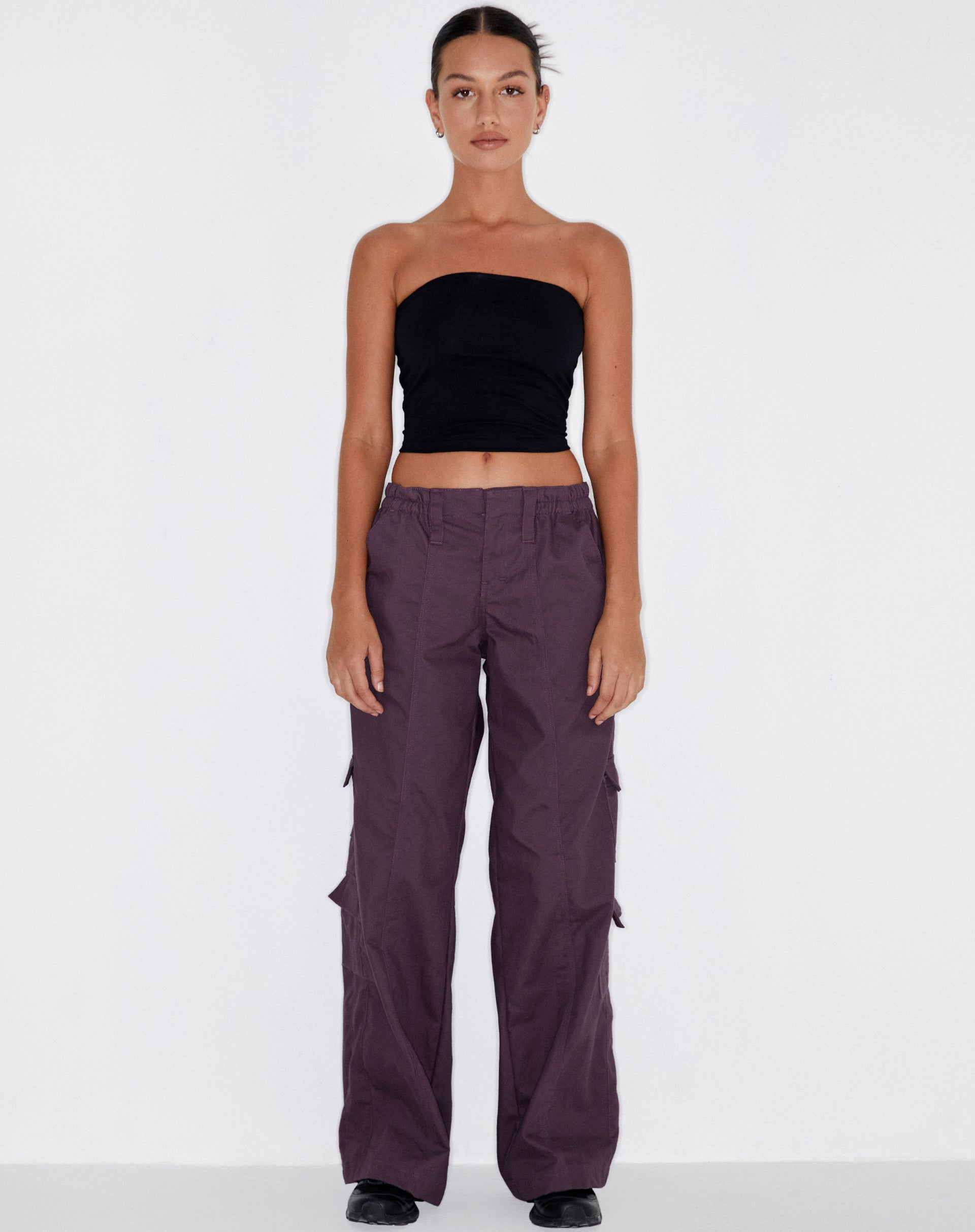 immagine di Hansa Cargo Trouser in Panama viola scuro