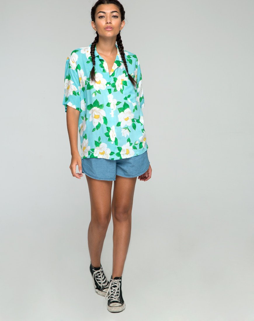 Immagine di Camicia hawaiana in rosa bianca