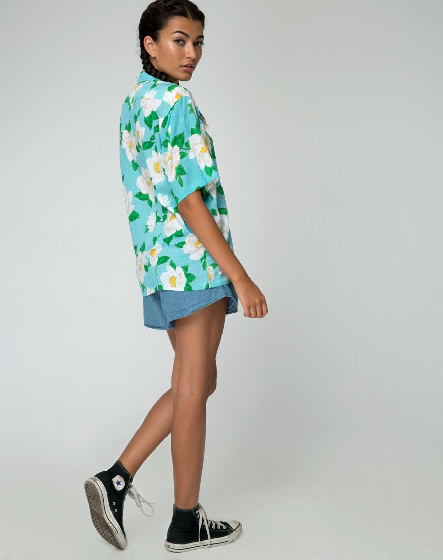 Immagine di Camicia hawaiana in rosa bianca