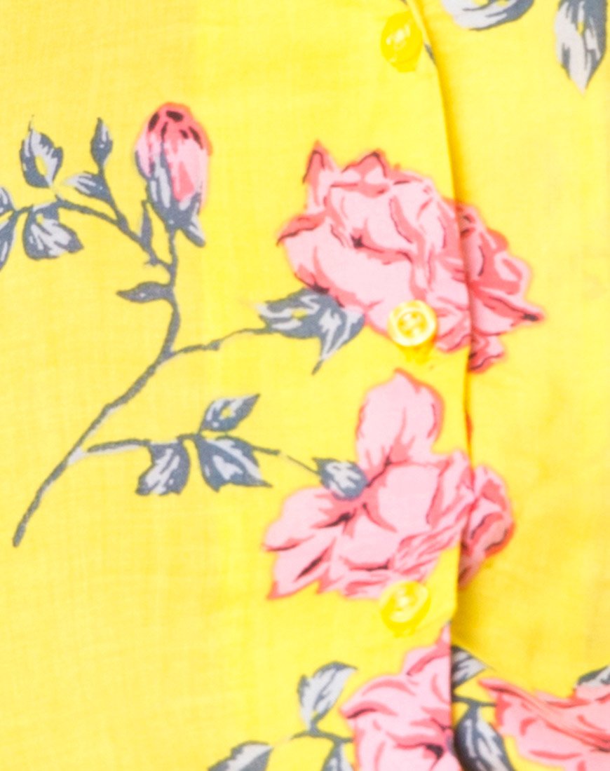 Immagine della camicia hawaiana in giallo Candy Rose