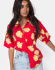 Immagine di Camicia hawaiana in giorni di sole rosso