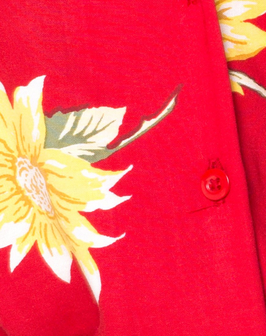 Immagine di Camicia hawaiana in giorni di sole rosso
