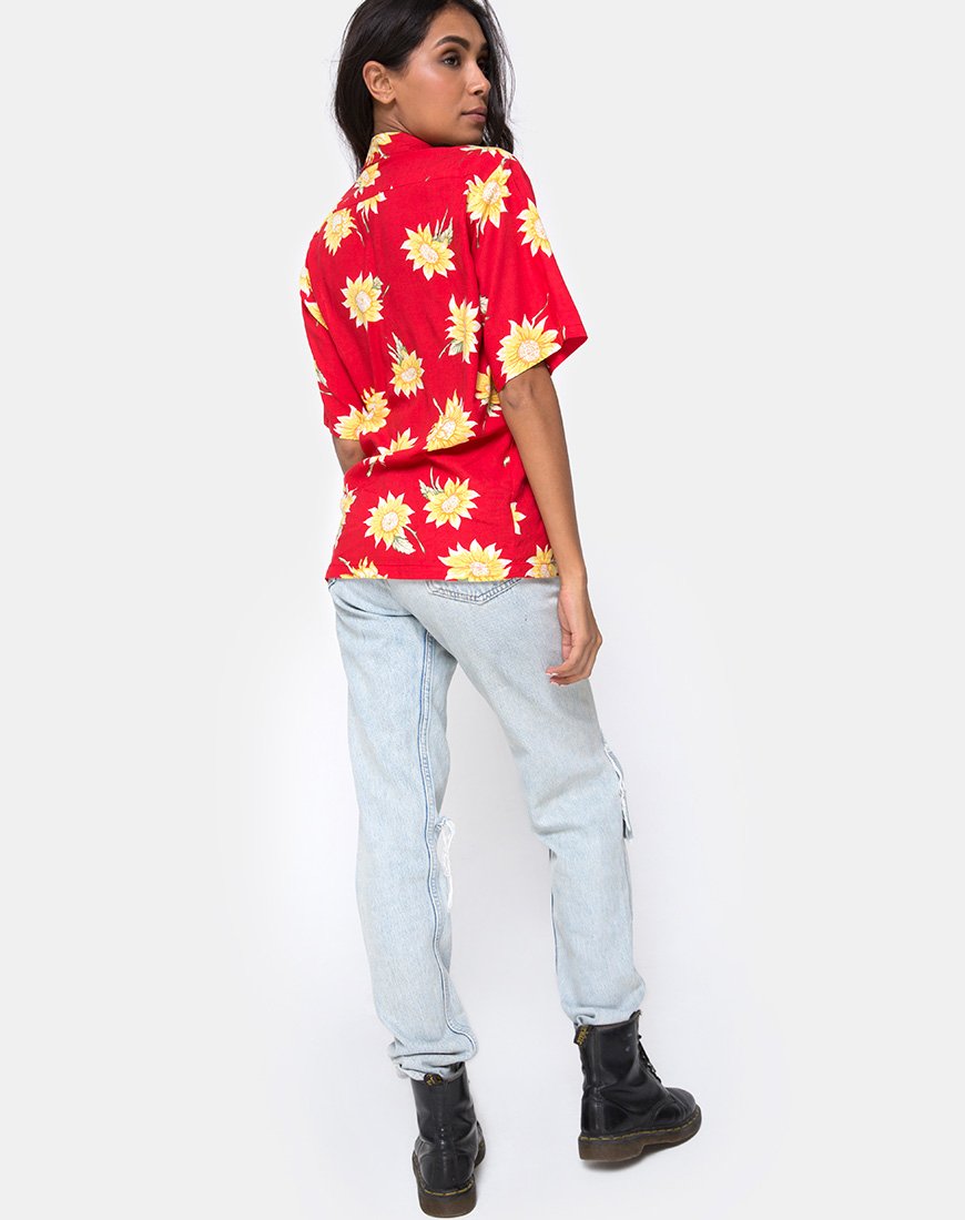 Immagine di Camicia hawaiana in giorni di sole rosso