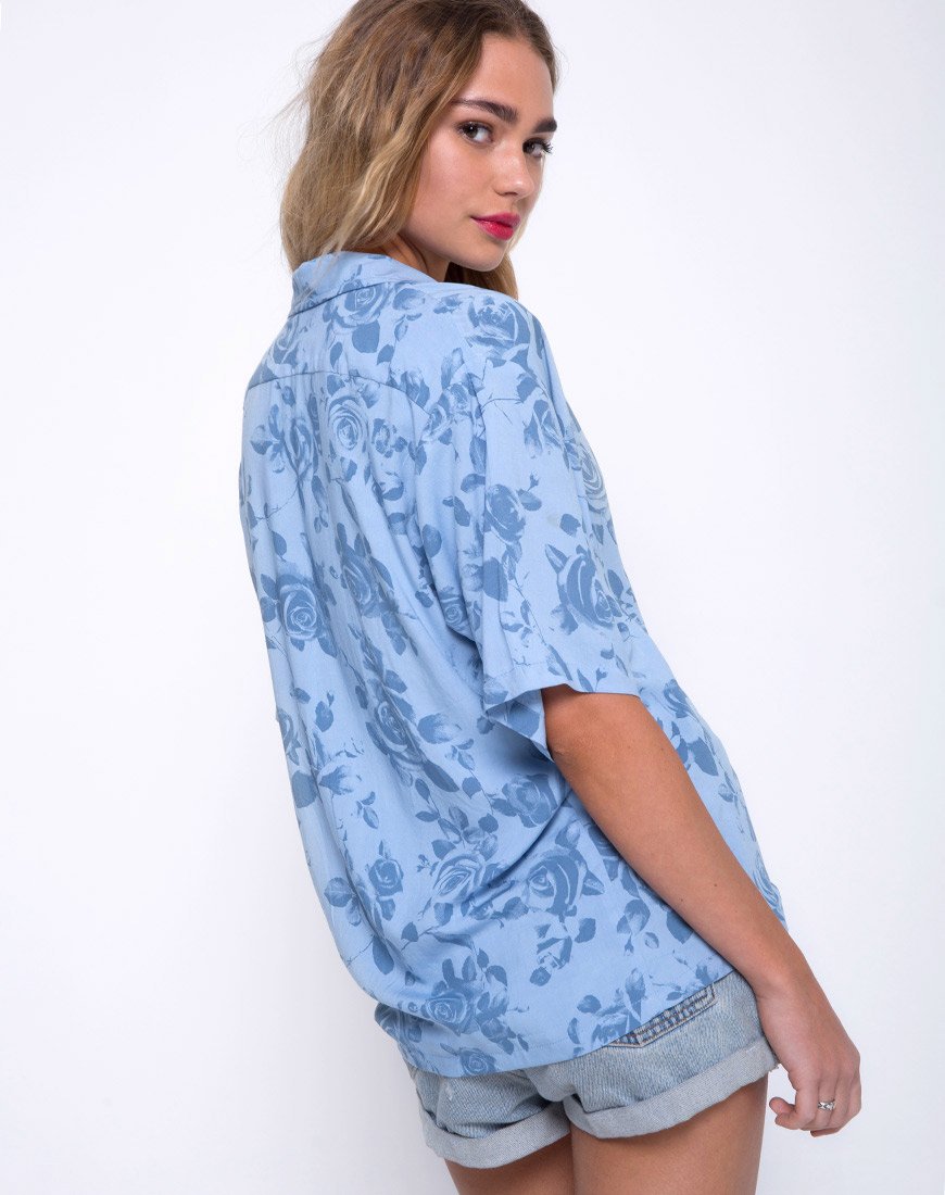 Camicia hawaiana in rosa cielo